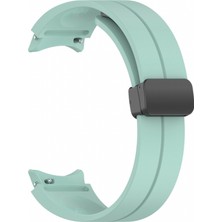 Kny Samsung Galaxy Watch 4 Classic 42 mm (20MM) Için Manyetik Kopçalı Renkli Silikon Kayış-Kordon Krd-84