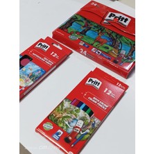 Pritt Okula Dönüş Seti 24'lü Pastel Boya Çantalı Kuru Boya Sulu Boya (3parça)