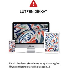 Vionel Home %100 Pamuk Çift Kişilik Yatak Örtüsü Baskılı Pike - KANAVİÇE
