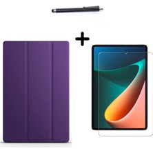 Wowacs Xiaomi Redmi Pad 10,61 Inç Uyumlu Uyku Modlu Smart Tablet Kılıfı Ekran Koruyucu ve Kalem Seti