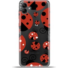 Cupcase Samsung Galaxy A04 Kılıf Esnek Silikon Kamera Koruma 4K Desenli Özel Tasarım - Uğur Böcelkleri