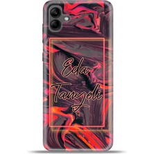 Cupcase Samsung Galaxy A04 Kılıf Silikon Esnek Kamera Koruma Kişiye Özel Isim - Nova