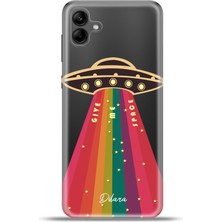 Cupcase Samsung Galaxy A04 Kılıf Silikon Esnek Kamera Koruma Kişiye Özel Isim - Give Me