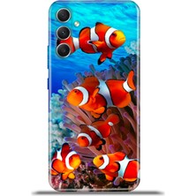 Cupcase Samsung Galaxy A34 5g Kılıf Esnek Silikon Kamera Koruma 4K Desenli Özel Tasarım - Nemo Balik