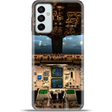 Cupcase Samsung GALAXYM23 Kılıf Esnek Silikon Kamera Koruma 4K Desenli Özel Tasarım - Kokpit