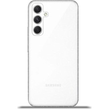 Cupcase Samsung Galaxy A54 5g Kılıf Esnek Silikon Kamera Koruma 4K Desenli Özel Tasarım - White Zodiac Sign