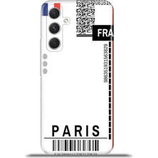 Cupcase Samsung Galaxy A54 5g Kılıf Esnek Silikon Kamera Koruma 4K Desenli Özel Tasarım - Paris Bilet