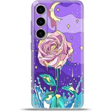 Cupcase Samsung Galaxy S23 Plus Kılıf Esnek Silikon Kamera Koruma 4K Desenli Özel Tasarım - Ay Damlası