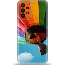 Cupcase Samsung Galaxy A23 Kılıf Esnek Silikon Kamera Koruma 4K Desenli Özel Tasarım - Renkli Balon
