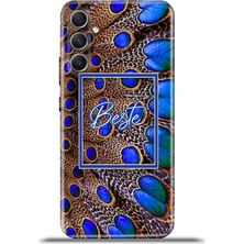 Cupcase Samsung Galaxy A34 5g Kılıf Silikon Esnek Kamera Koruma Kişiye Özel Isim - Tavus Tuyu