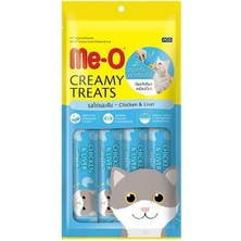 Me-O  Creamy Tavuklu ve Ciğerli Sıvı Kedi Ödülü 4X15 gr