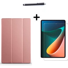 Wowacs Xiaomi Redmi Pad 10,61 Inç Uyumlu Uyku Modlu Smart Tablet Kılıfı Ekran Koruyucu ve Kalem Seti