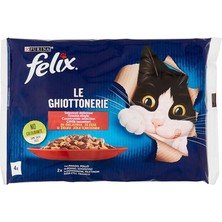 Felix Multipack Sığır Etli Yetişkin Yaş Kedi Maması 4X85GR