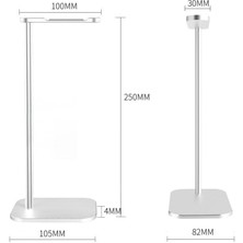 Kozoza Universal Alüminyum Alaşım Kulaklık Oyun Kulaklık Stand Tutucu Ekran Tabanı Siyah (Yurt Dışından)