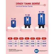 Watermelon Trtank Profesyonel 50 Litre Dikey Ayaklı Nsf Membranlı Hidrofor Genleşme Tankı