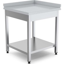 Empero EMP.KKT.6060-R Köşe Tezgahı Alt Raflı Sağ 60X60X85 cm