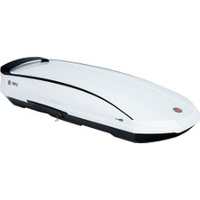 Turtle Can Carry Turtle Tirol White 420 Portbagaj, Araç Üstü Bavul Beyaz Renk, 420 Litre Iç Hacim Port Bagaj Taşıyıcı, Abs Plastik