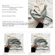 Huiding Up Yeni Stil Naylon Crossbody Hafif Koltuk Altı Tek Omuz Kanvas Çanta (Yurt Dışından)