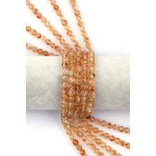 Alibaba Doğaltaş Sitrin Doğal Taş Dizi 6 mm Fasetli Küre Kesim