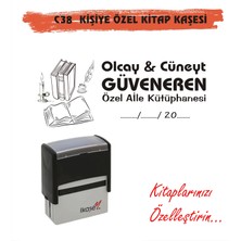 Kaşem Kitap Kurtlarına ve Kişiye Özel Kitap Mühürü Kitap Kaşesi C38