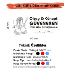 Kaşem Kitap Kurtlarına ve Kişiye Özel Kitap Mühürü Kitap Kaşesi C38
