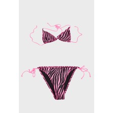 Slipstop Sia Kolay Kuruyan Uv Korumalı Baskılı Bikini Bayan Bikini SM22140037