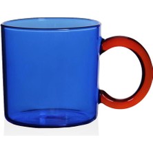 The Mia Renkli Cam Kupa Mavi 250 ml