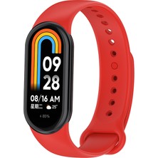 Dexmon Xiaomi Mi Band 8 Silikon Kordon Ayarlanabilir A+ Kalite Esnek Yumuşak Spor Silikon Kayış