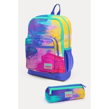Coral High Kids Renkli Airbrush Desenli Desenli 2'li Okul Çanta Seti SET0223738