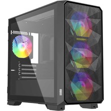 Dragos Diamond 4x Argb Fan USB 3.0 600W 80+ Plus Mesh Tempered Glass Matx Oyuncu Bilgisayarı Kasası