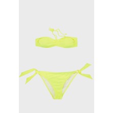 Slipstop Neon Yellow Kolay Kuruyan Uv Korumalı Bağlamalı Bikini Bayan Bikini SM22140021