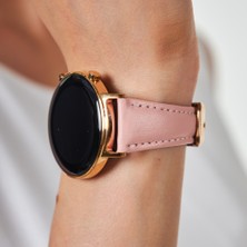 Vagave Huawei Watch Samsung Galaxy Watch Kadın Deri Kordon Huawei Gt Gt2 Gt3 42 Mm, Samsung Watch4 Watch5 Watch 6 Watch 5 Pro 40mm 43mm 44mm 45mm 46mm 47mm Active2  20MM Deri Kayış