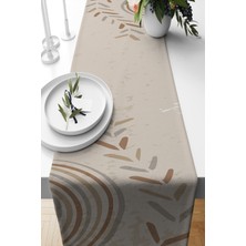Belle Benoit Çift Tarafı 3D Dijital Baskılı 4'lü Yastık Kılıfı Kırlent Kılıfı ve Amerikan Servis Runner Set