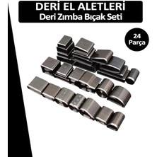 Dopar 24 Farklı Zımba Bıçak Seti Deri El Aleti