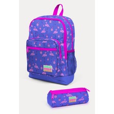 Coral High Kids Lavanta Pembe Flamingo Desenli 2'li Okul Çanta Seti SET0223112