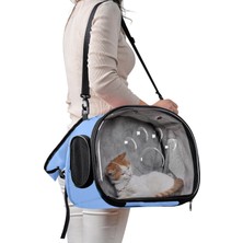 Northern Fashion Northern Fashionelips Kedi Taşıma Çantası El ve Sırt Çantası 6 Hava Kanalı 2 Fileli Cep Kedi Taşıma Çantası Astronot Kedi Taşıma Çantası