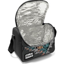 Coral High Kids Koyu Gri Siyah Dinazor Desenli 3’lü Okul Çanta Seti SET0114386
