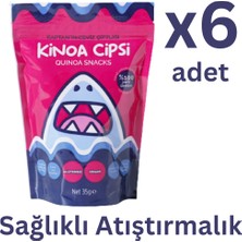 Kaptanın Ceviz Çiftliği Kinoa Cipsi Glutensiz Vegan Sağlıklı Atıştırmalık 6 Adet x 35 gr