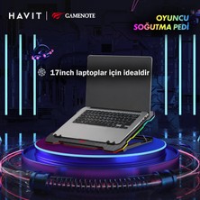 Havit Gamenote F2071 Cooling Pad Rgb Gaming Laptop Soğutucu - Ayarlanabilir 6 Fan 2500RPM