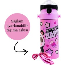 Muggle Pipetli Çelik Matara MT-2635 Panda Desenli 550 ml