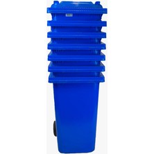 Zeyrek Mavi Lastik Çöp Konteyneri 240 lt