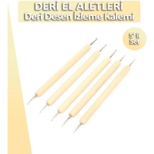 Dopar Deri Desen İzleme 5'li Kabartma Oyma Set Deri El Aleti