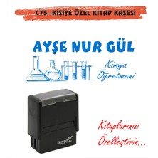 Kaşem Öğretmenlere ve Kişiye Özel Kitap Mühürü Kitap Kaşesi C75