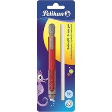 Pelikan Kalem Tipi Silgi Yedekli Blisterli Kırmızı Renk 1 Adet Pratik Kullanım İçin