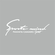 Reysa Tasarım Sports Mind Chevrolet Camaro Sports Sticker Beyaz 21X10 cm