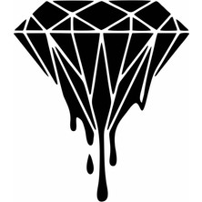 Reysa Tasarım Elmas Araba Stickeri Siyah 17X19 cm