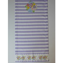 Elly House Spring Süet Çizgili/çiçekli Runner 40 x 140 cm