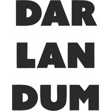 Reysa Tasarım Darlandum Araba Sticker Siyah 14X18 cm