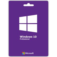 Microsoft Windows 10 Pro Lisans Anahtar Key