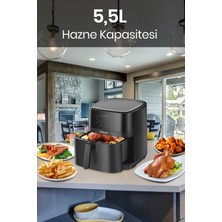 Goldmaster Grana Sıcak Tutma Buz Çözme Kurutma Özellikli 7 Litre Xxl Dokunmatik Inox Airfryer Sıcak Hava Fritözü